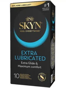 Manix - Skyn - Lateksfrie kondomer - Ekstra glidemiddel - Blå