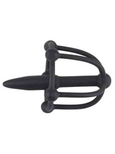 Penisplug - Dilator med glansbur - Silikon - Bilde 2