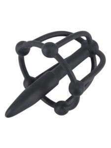 Penisplug - Dilator med glansbur - Silikon