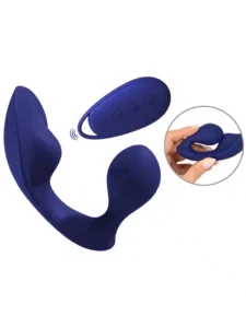 Sweet Smile - Anal trusevibrator med fjernkontroll - Blå