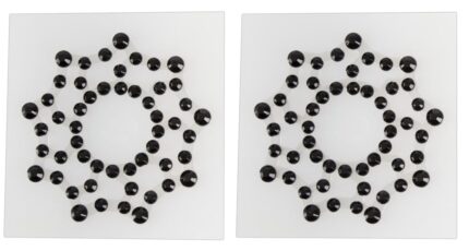 Cotelli collection - Nipple stickers dekor - sorte stener
