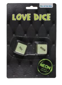 Love Dice - Erotiske Terninger - Glow In The Dark - Selvlysende