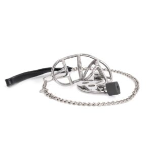 BQS - Leashed - Kuklås - Kyskhetsbur med Kjettinglenke
