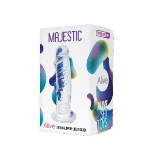 Alive - Majestic - Blank dildo med sugekopp