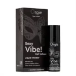 Orgie - Sexy vibe! High voltage - Flytende Vibrator Styrke 10 - sort