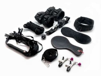 Fury - Bondagesett med 10 deler - Sort