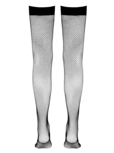 Cottelli Legwear - Nettingstrømper Hold-up - Sort - Bilde 4