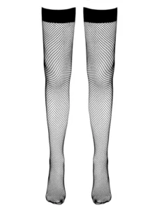 Cottelli Legwear - Nettingstrømper Hold-up - Sort - Bilde 3