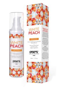 EXSENS - Organic Varmende massasjeolje - White Peach - Hvit Fersken