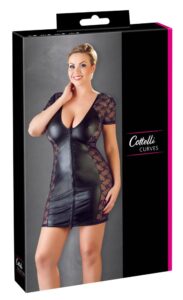 Cottelli Collection - Tettsittende kjole med Blonder - Plus Size