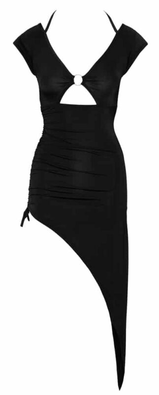 Cottelli Collection - Asymmetrisk Kjole - sort