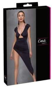 Cottelli Collection - Asymmetrisk Kjole - sort