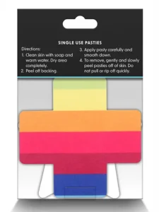 Pretty Pasties - Pride stjerner og kryss 2 par - Nipple Covers - Bilde 3