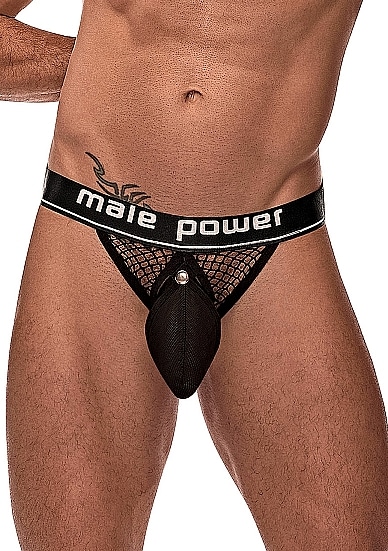 MALE POWER - Cock pit - Jock  - Sort netting