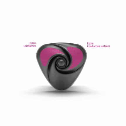 Mystim - Hearts Desire - Lay-On Vibrator med E-Stimulering - Sort