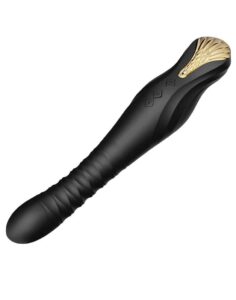 ZALO - King Black - Thrusting vibrator - sort