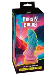 Beasty Cocks - Mystic Dragon - Silikondildo - flerfarget - Bilde 4