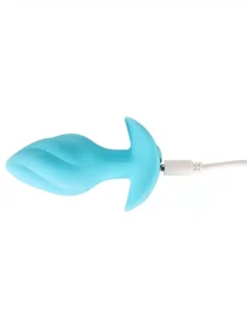Cuties - Mini buttplugg med vibrasjon - Blå - Bilde 4
