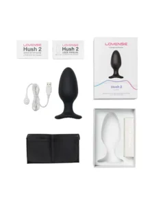Lovense - Hush 2 - Buttplugg med vibrasjon og app - 2,25" - Large - Bilde 4