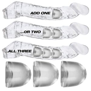 Oxballs ADJUSTFIT INSERT - 3 pk tilbehør -  Transparent