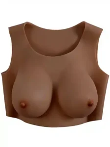 GENDER X - Breast Plate D-Cup - Bryst Protese - Mørk hudfarge - Bilde 6