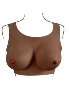 GENDER X - Breast Plate D-Cup - Bryst Protese - Mørk hudfarge - Bilde 4