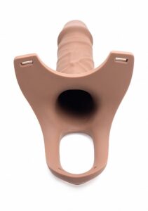Size matters - Hul silikon strap-on dildo - Lyshudfarge