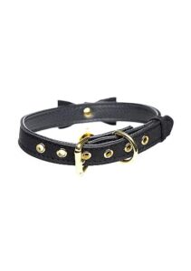 Master Series - Kitty collar med bjelle - svart