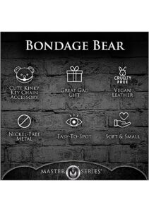 XR BRANDS - BDSM Teddy Keychain - Nøkkelring Bamse med gag