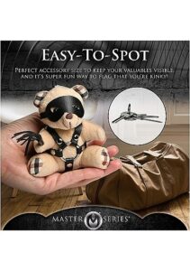 XR BRANDS - BDSM Teddy Keychain - Nøkkelring Bamse med maske og pisk