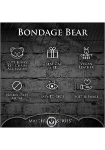 XR BRANDS - BDSM Teddy Keychain - Nøkkelring Bamse med maske og pisk