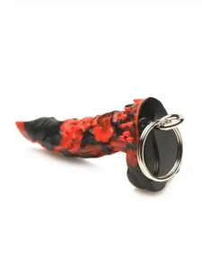 XR BRANDS - Fire Demon - Dildo nøkkelring - Rød/sort - Bilde 2