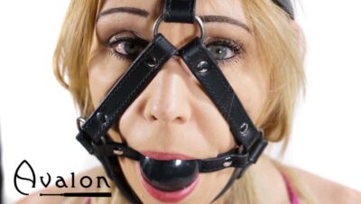 Avalon - TRAPPED - Hodeharness i lær med gag