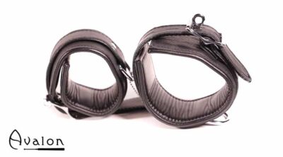 Avalon - CAPTURE - Håndcuffs i Lær - Sort
