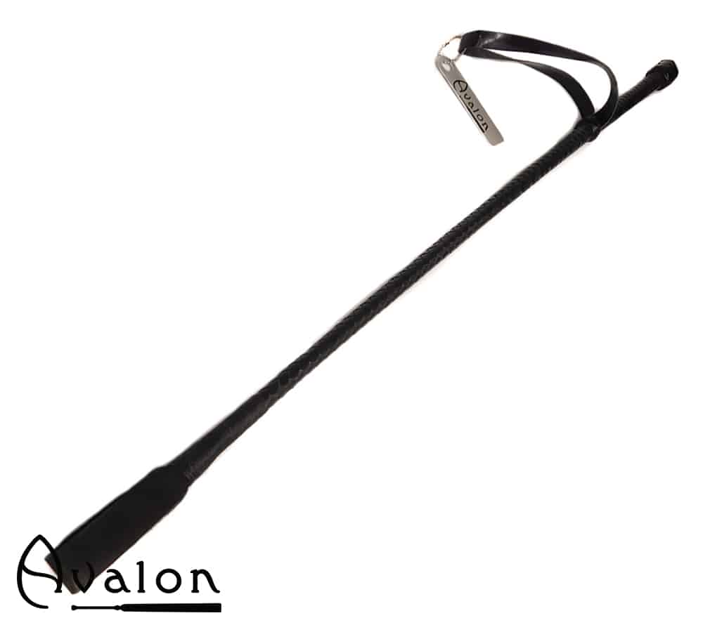 Avalon - LANCE - Klassisk Ridepisk i Lær - Sort Avalon - LANCE - Klassisk Ridepisk i Lær - Sort