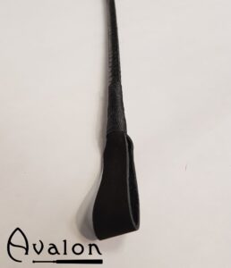 Avalon - LANCE - Klassisk Ridepisk i Lær - Sort
