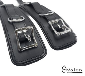 Avalon - ALCHEMY - Polstrede Fotcuffs - Sort