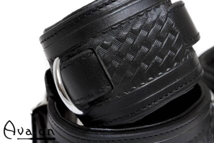 Avalon - LUST - Collar og Cuffs, 5 deler, Sort