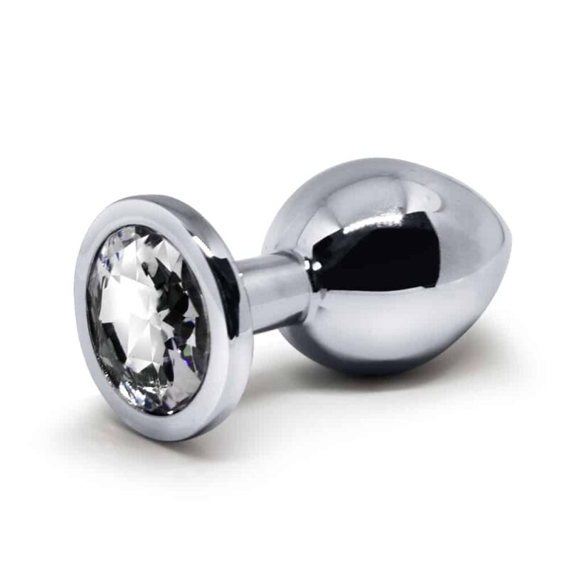 BQS - Tung Metallplug med Klar Krystall - Medium - 230g