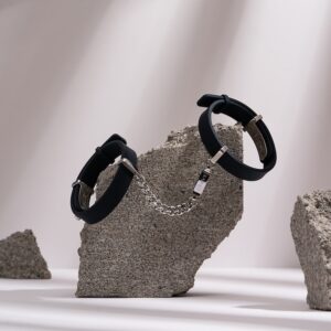 Crave - ID cuff - Armbånd og cuffs i silikon - Sort og sølv - Bilde 2