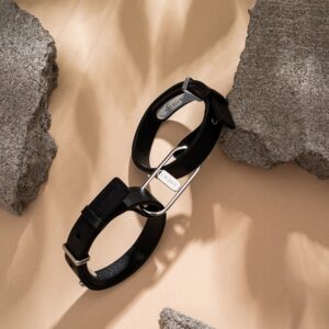 Crave - ICON cuff - Armbånd og cuffs i lær - Sort og sølv - Bilde 2