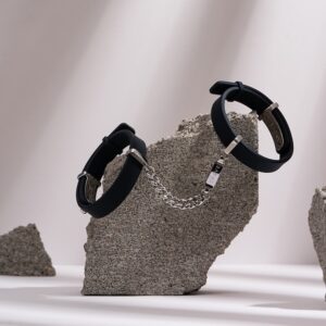 Crave - ICON cuff - Armbånd og cuffs i lær - Sort og sølv - Bilde 3