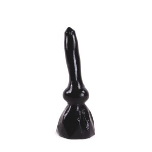 Dark Crystal - sort dildo med stødig bunn - 60