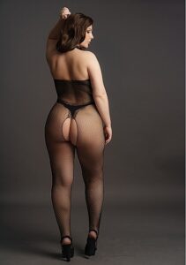 Le Desir - Frekk Catsuit av Blonder og Netting - Plus size