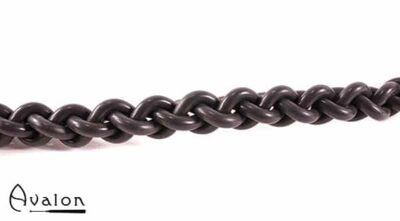 Avalon - RANGER - Sort flettet silikonflogger