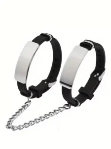 BQS - Trollbundet - Armbånd cuffs - Sort og sølv