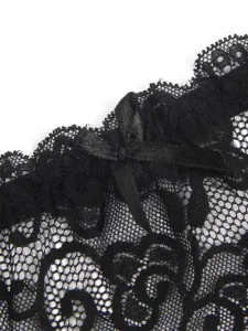 Gnist undertøy - Bred sexy blonde strømpeholder - Sort - Bilde 8