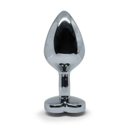BQS - Buttplug med Hjertekrystall - Blå - Medium
