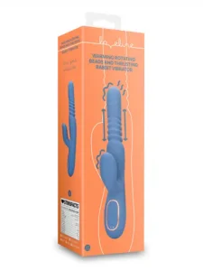 Loveline - Roterende thrusting rabbitvibrator med varme - Blå - Bilde 13