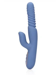 Loveline - Roterende thrusting rabbitvibrator med varme - Blå - Bilde 5
